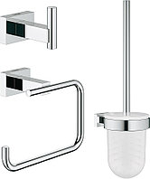 Набор аксессуаров из 3 предметов Grohe Essentials Cube 4075700 хром