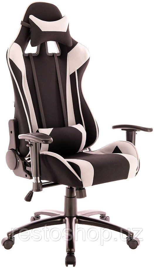 Кресло геймерское Everprof Lotus S4 ткань, черно-серое - фото 1 - id-p112317366