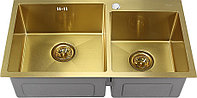 Кухонная мойка двойная MELANA 8045 ProfLine S8045HG сатин золото