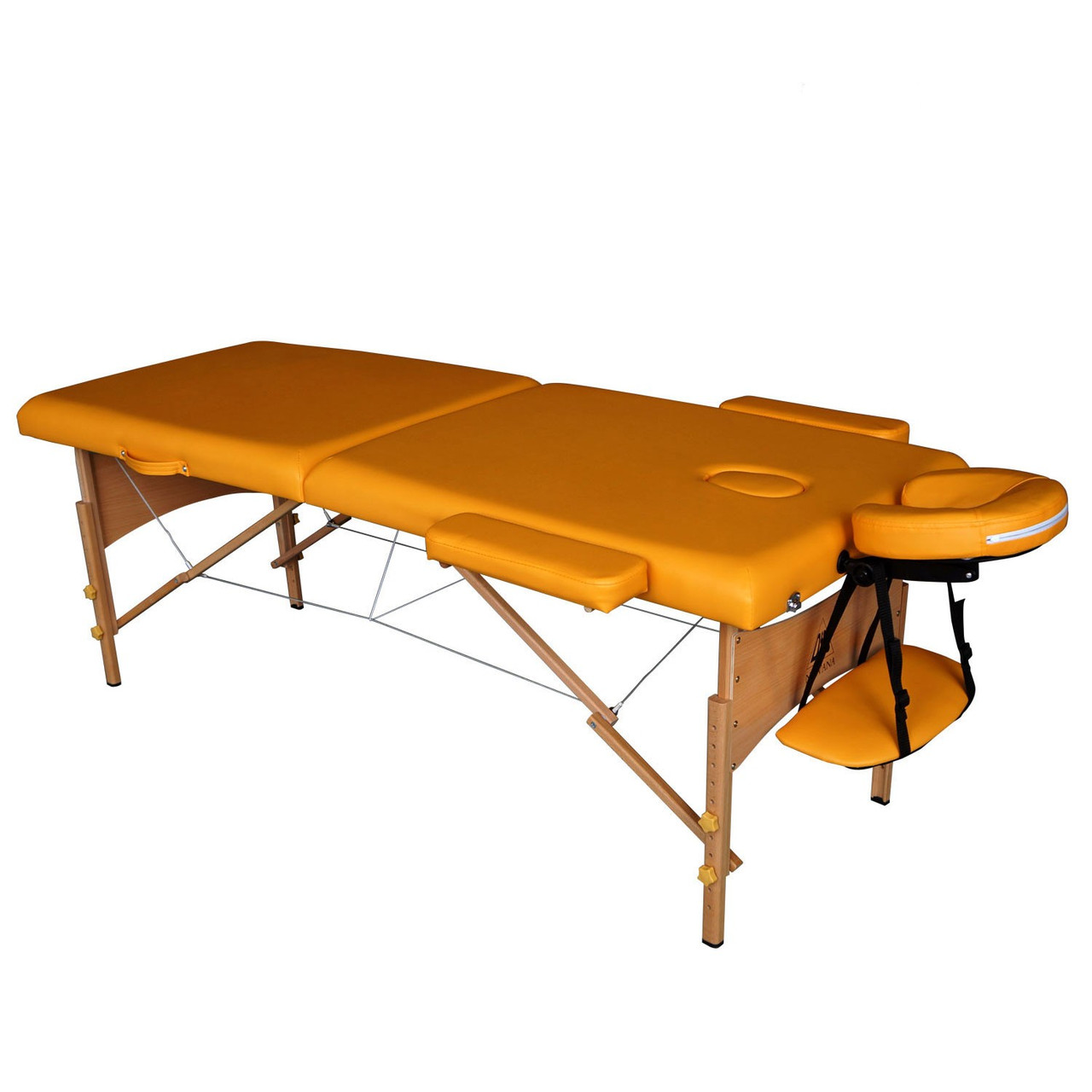 Массажный стол DFC NIRVANA, Relax, дерев. ножки, цвет горчичный (Mustard) - фото 2 - id-p112137885