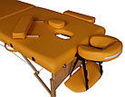 Массажный стол DFC NIRVANA, Relax, дерев. ножки, цвет горчичный (Mustard), фото 5