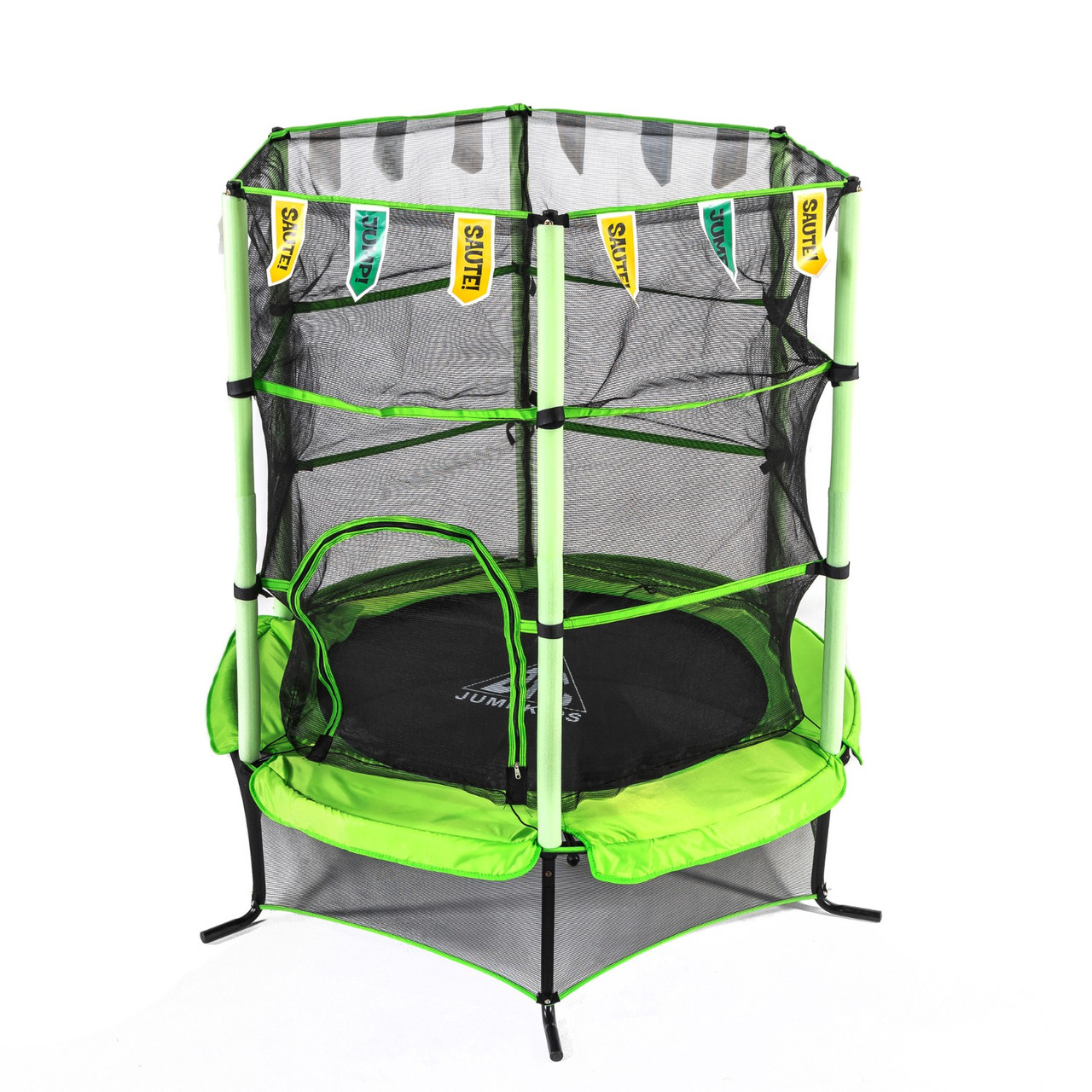 Батут DFC JUMP KIDS 55" зеленый, сетка (137см) - фото 1 - id-p112137934