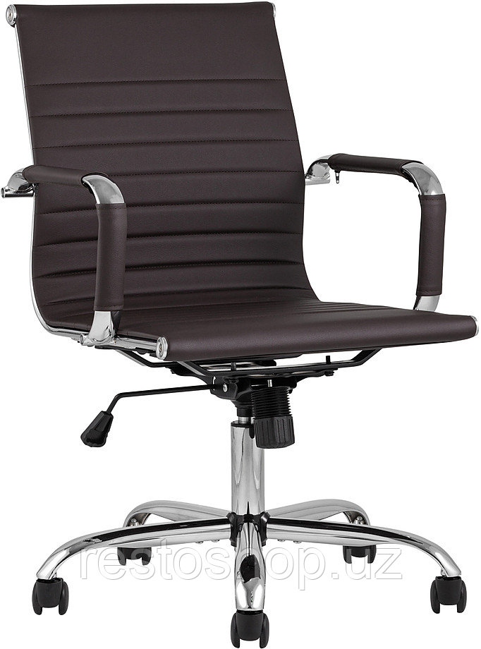 Кресло офисное TopChairs City S коричневое - фото 1 - id-p112319414