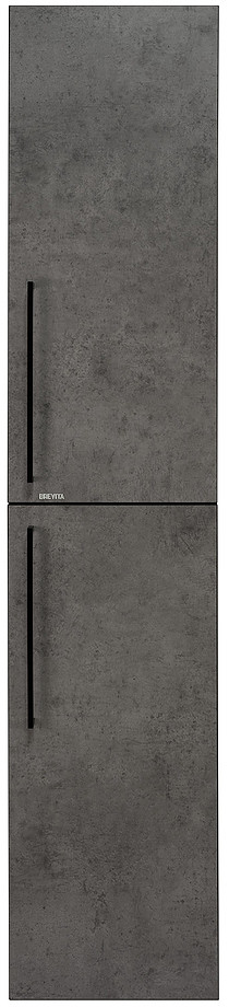 Шкаф-пенал Misty Rock-35 35х165 см, подвесной, правый, бетон темно-серый - фото 1 - id-p112332417
