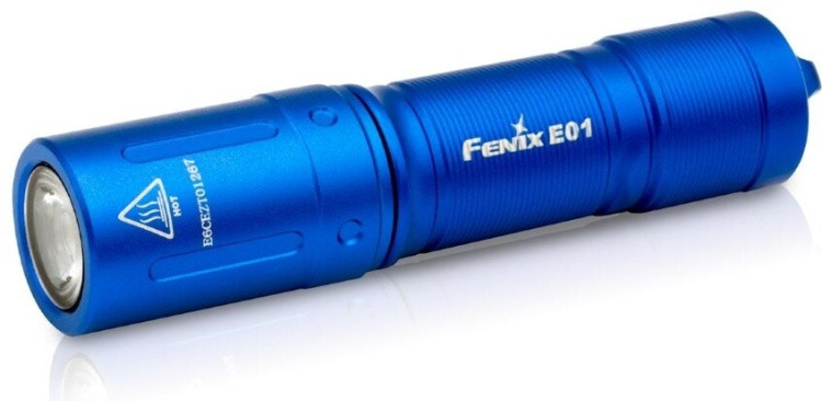 Фонарь Fenix E01 V2.0 синий - фото 1 - id-p112362136