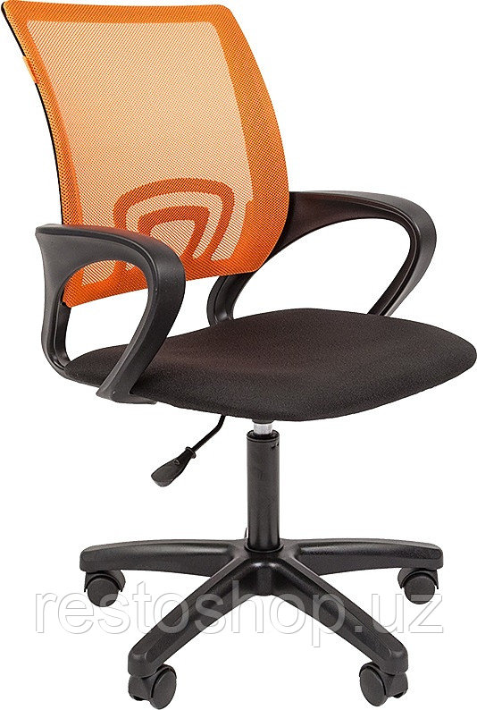 Кресло офисное Chairman 696 LT, черно-оранжевое - фото 1 - id-p112353408