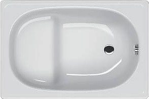 Ванна KollerPool KollerPool B05E2200E 105х70 см с сиденьем, сталь - фото 1 - id-p112347386