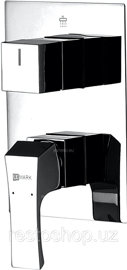 Смеситель для ванны и душа LEMARK Unit LM4528C встраиваемый, с 3х-функциональным дивертором, хром - фото 1 - id-p112336446