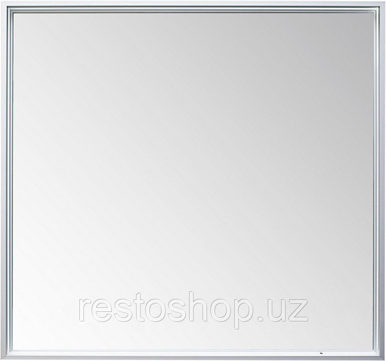 Зеркало De Aqua Алюминиум 90 90х75 см с LED подсветкой, серебро - фото 1 - id-p112351434