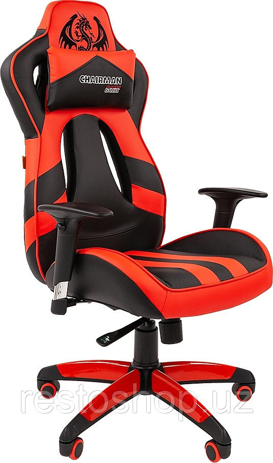 Кресло игровое Chairman GAME 25, черно-красное - фото 1 - id-p112354479