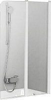Шторка для ванны Ravak Chrome CVS2 100х150 см, распашная, Transparent, профиль белый, правая