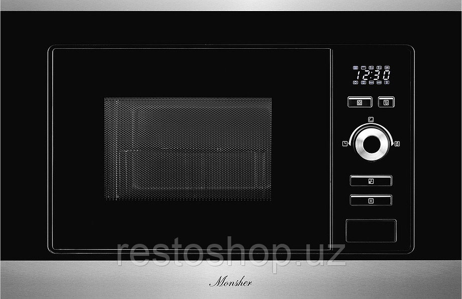 Микроволновая печь Monsher MMH 201 BX, черная / нержавеющая сталь / стекло - фото 1 - id-p112332463