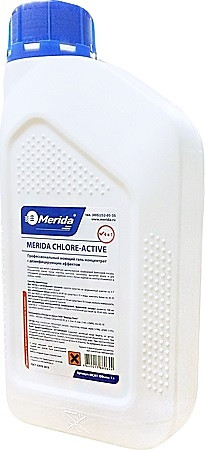 Средство моюще-дезинфицирующее Merida CHLORE-ACTIVE 4 В 1 MCA1, 1 л - фото 1 - id-p112315491