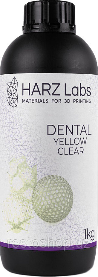 Фотополимер HARZ Labs LLC Dental Yellow Clear для LCD/DLP принтеров, 1 л - фото 1 - id-p112355515