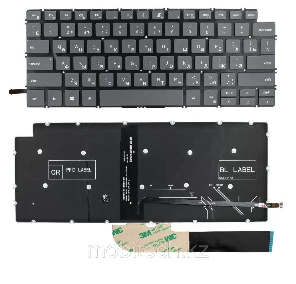 Клавиатуры Dell 5390 Dell VOSTRO 5402 7391 5490 5491 7491 5498 7490 5493 клавиатура c EN/RU раскладкой C, фото 1