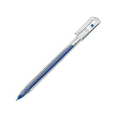 Ручка гелевая "Hatber Pin", 0,5мм, синяя, прозрачный корпус - фото 1 - id-p112362254