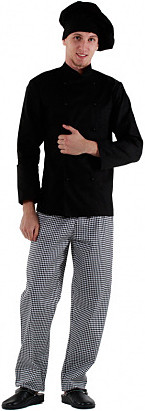 Куртка шеф-повара мужская Клен 00001, р.54, черная - фото 1 - id-p112310522
