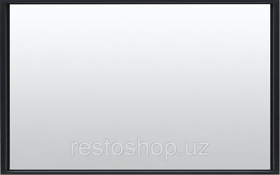 Зеркало De Aqua Алюминиум 120 120х75 см с LED подсветкой, черное - фото 1 - id-p112352481