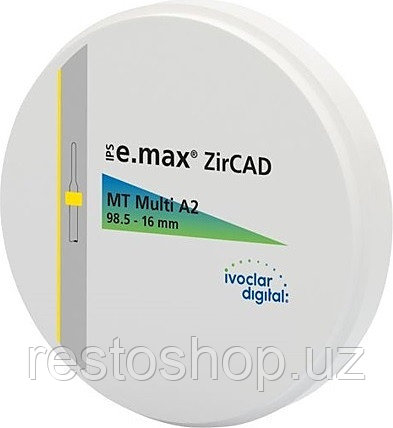 Диск циркония Ivoclar Vivadent IPS e.max ZirCAD MT Multi BL1 98.5-16/1 - фото 1 - id-p112357526