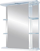 Шкаф зеркальный Misty Магнолия-55 60х72 см с подсветкой, левый, белый