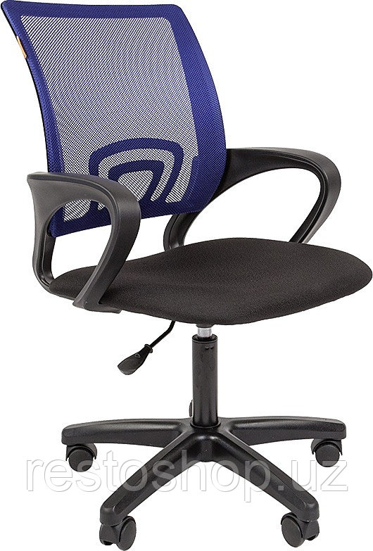 Кресло офисное Chairman 696 LT, черно-синее - фото 1 - id-p112355542