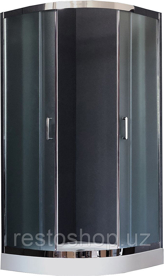 Уголок душевой Royal Bath RB HKD-C-CH 100x100x185 см, рифленое, хромированный профиль - фото 1 - id-p112327511