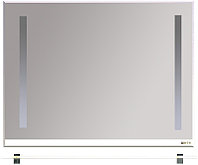 Зеркало Misty Джулия-105 103х80 см с полочкой 12 мм, подсветкой и функцией анти-пар, белое