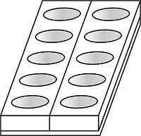 Форма для пирожных Martellato MONOP. A002 Овал