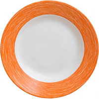 Тарелка Arcoroc Color Days L1513 22 см, бело-оранжевая