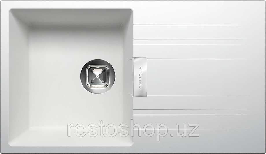 Мойка кухонная Tolero Loft TL-750 белая - фото 1 - id-p112299598