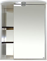 Шкаф зеркальный Misty Венера-60 60х80 см комбинированный, с подсветкой, правый, белый, венге