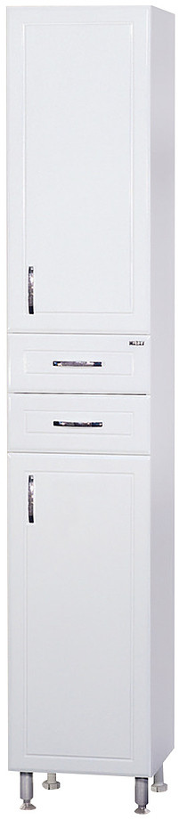 Шкаф-пенал Misty 35 R 35х190 см, с бельевой корзиной, правый, белый - фото 1 - id-p112298627