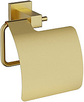 Держатель для туалетной бумаги с крышкой TIMO Selene 17042/17 золотой матовый
