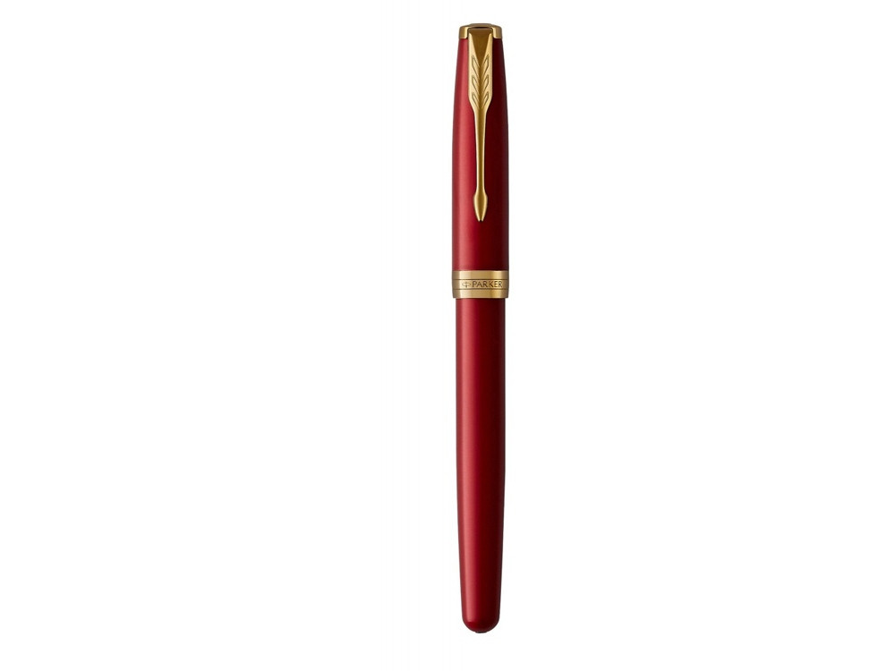 Ручка-роллер Parker Sonnet Red Intense GT, стержень: F, цвет чернил: black, в подарочной упаковке - фото 4 - id-p112363001