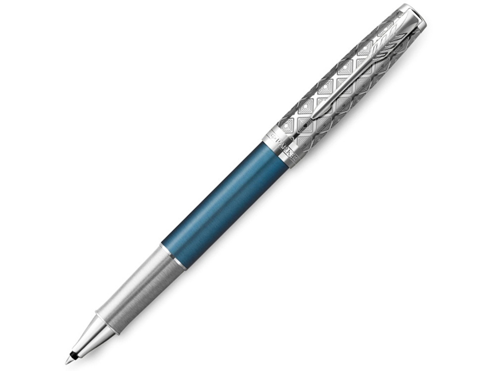 Ручка-роллер Parker Sonnet Premium Refresh BLUE CT, стержень: F, цвет чернил: black, в подарочной упаковке - фото 1 - id-p112363003