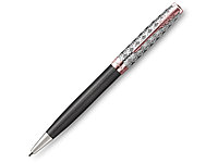 Шариковая ручка Parker Sonnet Premium Metal & Grey Lacquer PGT, стержень: M, цвет чернил: black , в подарочной