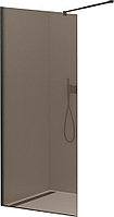 Перегородка душевая CEZARES LIBERTA-L-1-120-BR-NERO 120х195 см, стекло бронза, профиль черный