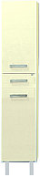 Шкаф-пенал Misty Джулия 36 35,5х165 см, с бельевой корзиной и ящиком, левый, бежевый