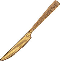 Нож столовый Pintinox Palace Martellato 1TG00003 (нерж. сталь) кованый золотистый