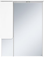 Шкаф зеркальный Misty Чегет-75 74х100 см с подсветкой, левый, белый