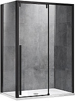 Уголок душевой Vincea Lugano VSR-1L8012CLB-1 120х80 см, прозрачное стекло, черный
