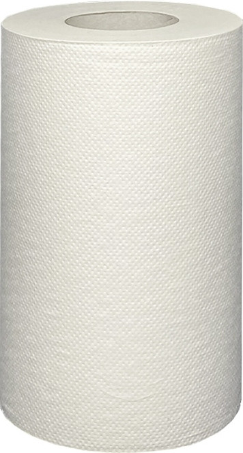 Полотенца бумажные Merida КЛАССИК МИНИ 1-слойные, с центр. вытяжкой, белые (12х100 м) - фото 1 - id-p112318656