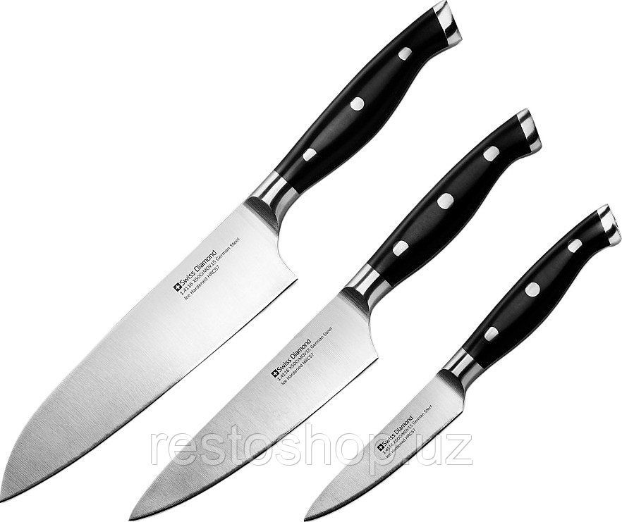 Набор ножей кухонных Swiss Diamond SDPKSET04 (3 штуки) - фото 1 - id-p112336667