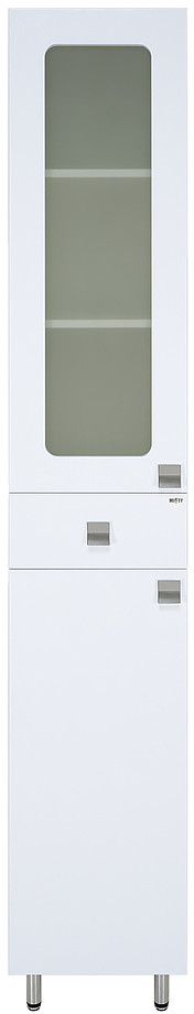 Шкаф-пенал Misty Урал-35 35х190 см, левый, белый - фото 1 - id-p112304737