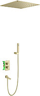 Комплект душевой TIMO Petruma SX-5019/17SM с термостатом, золотой матовый