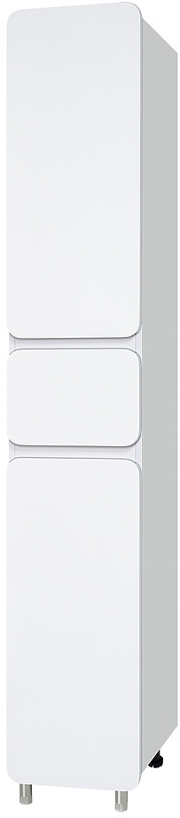 Шкаф-пенал Misty Чегет-35 35х195 см, c 1 ящиком, правый, белый - фото 1 - id-p112304759