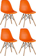 Стул Stool Group DSW оранжевый x4