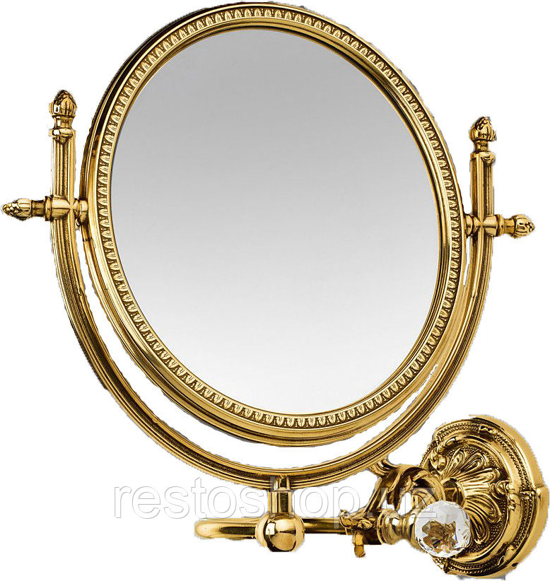 Зеркало косметическое двусторонее подвесное Art&Max Barocco Crystal AM-2109-Cr-C хром - фото 1 - id-p112346717