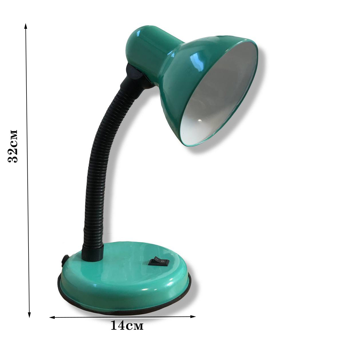 Гнущаяся лампа-светильник (настольный) зеленый