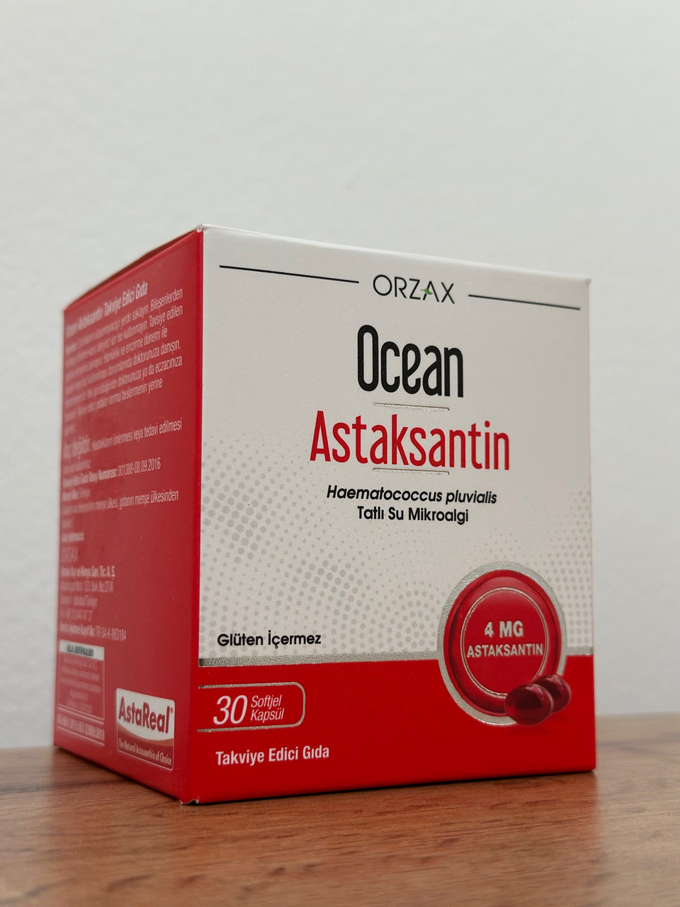ORZAX Ocean Astaxanthin, Астаксантин 4 мг, 30 капсул